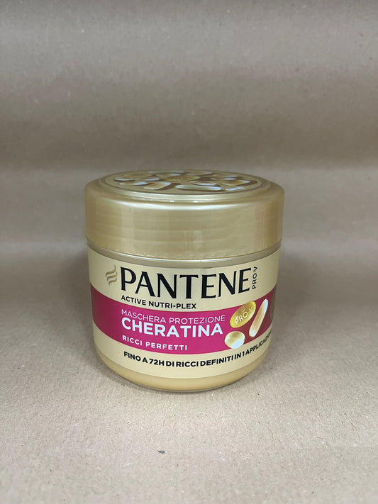 Maschera per capelli pantene con cheratina