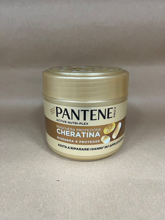 Maschera per capelli pantene con cheratina